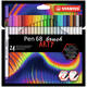 Brushstift STABILO Pen 568/24 Arty assorti set à 24 stuks