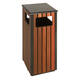 Afvalbak Vepa Bins voor buiten 36 liter zwart/houtlook