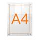 Infobord Nobo Premium Plus A4 acryl wand