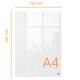 Notitiebord Nobo transparant acryl A4
