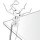 Notitiebord Nobo transparant acryl schuin A4