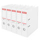 Ordner Esselte No.1 72mm PP 30% gerecycled folie Multipack wit 5 stuks