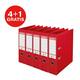 Ordner Esselte Vivida No.1 multipack 75mm A4 5 stuks rood