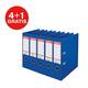 Ordner Esselte No.1 72mm PP 30% gerecycled folie Multipack blauw 5 stuks