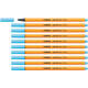 Fineliner STABILO point 88/031 fijn neon blauw
