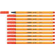Fineliner STABILO point 88/48 fijn lichtrood