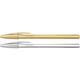Balpen BIC Cristal medium goud en zilver