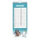 Verjaardagskalender Lannoo Ritstier 130x325 blauw