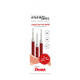 Gelschrijvervulling Pentel LR7 Energel medium rood  set à 3 stuks