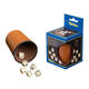 Dobbelbeker Tuckers Fun Factory kunstleer incl 6 dobbelstenen