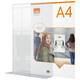 Infobord Nobo Premium Plus A4 acryl vrijstaand