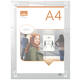 Infobord Nobo Premium Plus A4 acryl wand verplaatsbaar