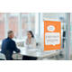 Infobord Nobo Premium Plus A4 acryl wand verplaatsbaar
