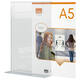 Infobord Nobo Premium Plus A5 acryl vrijstaand