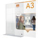 Infobord Nobo Premium Plus A3 acryl vrijstaand