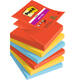 Memoblok Post-it Z-Notes R330 Super Sticky 76x76mm Playful 6 stuks