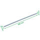 Mesgeleider voor rolsnijmachine Leitz Precision Office A3 2 stuks