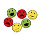 Magneet Legamaster emoticon 50mm assorti 6 stuks