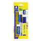 Schrijfset Staedtler 3 Noris potl HB-2 balpennen-markeerst-gum-slijper