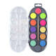 Waterverfset Bruynzeel Kids penseel assorti metallic en neon 12 napjes