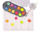 Waterverfset Bruynzeel Kids penseel assorti metallic en neon 12 napjes