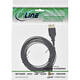 Kabel InlLne USB-A mini-B 2.0 platte kabel 2 meter zwart