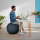 Actieve zitbal Leitz Ergo Cosy 65cm donkergrijs