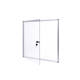 Binnenvitrine wand MAULextraslim whiteboard 6xA4 met slot