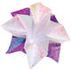 Vouwblaadjes Folia 75gr 14x14cm 50 vel 2zijdig iriserend embossing ass