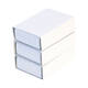 Luciferdoosjes Folia klein 53x37x11mm 10 stuks wit