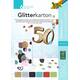 Glitterkarton Folia 174x245mm 6 vel basis assorti