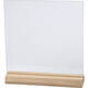 Glasplaat Creativ Company 15.5cmx15.5cm met houten voet 10 stuks