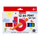 Viltstift Bruynzeel Kids Big Point assorti 12 stuks