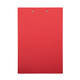 Klembord MAULbalance A4 staand versterkt 3mm karton rood