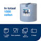 Poetspapier Tork W1 Plus Premium 2-laags 1500 vel blauw 130050