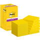 Memoblok Post-it 654 Super Sticky 76x76mm ultrageel 12 stuks