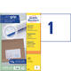 Etiket Avery 6135 210x148mm wit 200 stuks