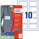 Naambadge etiket Avery J4785-20 80x50mm wit 200 stuks