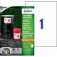 Etiket Avery B4775-50 210x297mm polyethyleen wit 50 stuks