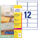 Etiket Avery L4772-25 99.1x42.3 mm transparant mat 300 stuks