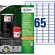 Etiket Avery B7651-50 38x21mm polyethyleen wit 3250 stuks