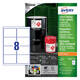 Etiket Avery B3427-50 105x74mm polyethyleen wit 400 stuks