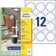 Etiket Avery L3416-10 rond 60mm wit 120 stuks