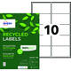 Etiket Avery LR7173-100 99.1x57mm recycled wit 1000 stuks