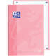 Notitieboek Oxford Touch Europeanbook A4+ 4-gaats lijn 160 pagina's pastel roze