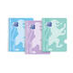 Collegeblok Oxford School A4+ lijn 23-gaats 160 pagina's 80gr pastel assorti 3 stuks