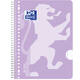 Collegeblok Oxford School A4+ lijn 23-gaats 160 pagina's 80gr pastel assorti 3 stuks