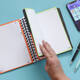 Projectboek Oxford School A4+ lijn 4-gaats 240 pagina's 80gr aqua