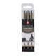 Fineliner Sakura Pigma Micron set à 3 schrijfbreedtes breed zwart