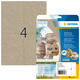 Etiket HERMA 10756 105x148mm silphie bruin 80 stuks